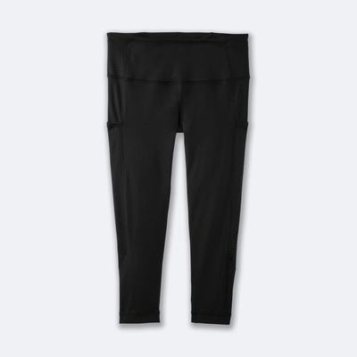 Mallas Brooks Method 1/2 Crop Tight Mujer Negras | JZO395641