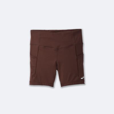 Mallas Brooks Method 5" Short Tight Mujer Chocolate | KOF406321