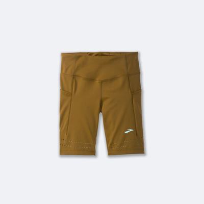 Mallas Brooks Method 8" Short Tight Mujer Verde Oliva | QYA563298