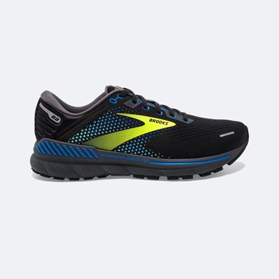 Zapatillas Running Brooks Adrenaline GTS 22 Hombre Negras/Azules | NFS602714