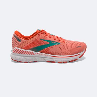 Zapatillas Running Brooks Adrenaline GTS 22 Mujer Coral/Blancas | SPC974610