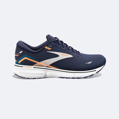 Zapatillas Running Brooks Ghost 15 Hombre Azul Marino/Azules/Naranjas | OWN097614