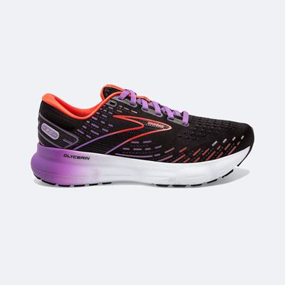 Zapatillas Running Brooks Glycerin 20 Mujer Negras/Flores | NLD702964