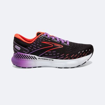 Zapatillas Running Brooks Glycerin GTS 20 Mujer Negras/Flores | VNK416298