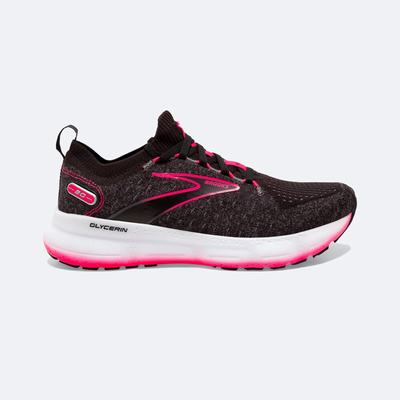 Zapatillas Running Brooks Glycerin StealthFit 20 Mujer Negras/Rosas | FWU109362