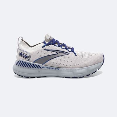 Zapatillas Running Brooks Glycerin StealthFit GTS 20 Hombre Gris/Azules | RZI746508