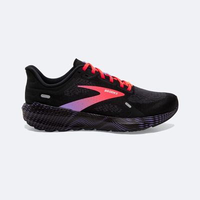 Zapatillas Running Brooks Launch GTS 9 Mujer Negras/Coral/Moradas | QHM415936