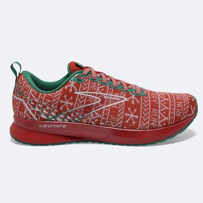 Zapatillas Running Brooks Levitate 5 Hombre Rojas/Blancas/Verde | UQS436782