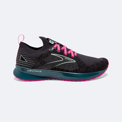 Zapatillas Running Brooks Levitate StealthFit 5 Mujer Negras/Azules/Rosas | KRH174923