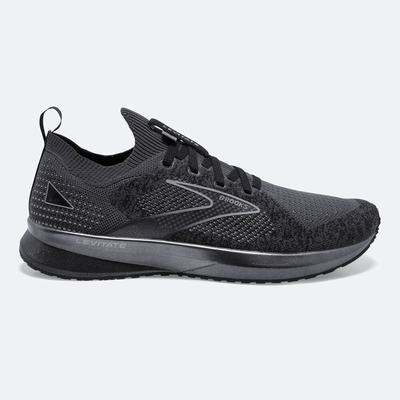 Zapatillas Running Brooks Levitate StealthFit 5 Hombre Negras/Gris | LIZ814673