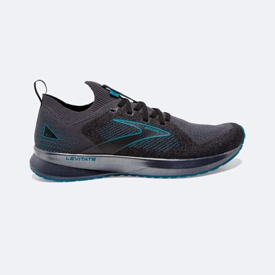 Zapatillas Running Brooks Levitate StealthFit 5 Hombre Negras/Turquesa | TJX829576