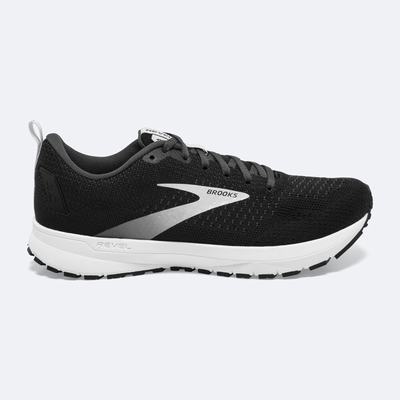 Zapatillas Running Brooks Revel 4 Hombre Negras/Plateadas | BWE831079