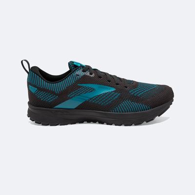 Zapatillas Running Brooks Revel 5 Hombre Negras/Turquesa | KAL147365