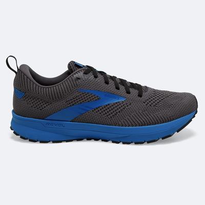 Zapatillas Running Brooks Revel 5 Hombre Negras/Gris/Azules | ZCP576291