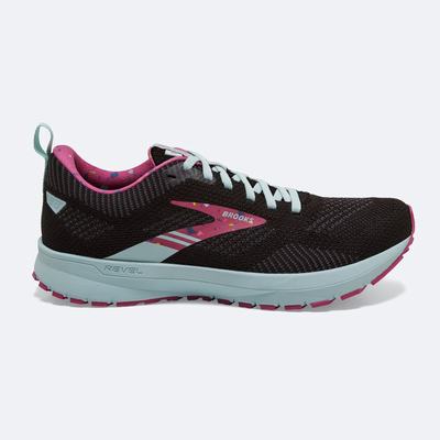 Zapatillas Running Brooks Revel 5 Mujer Negras/Moradas | RQM569847