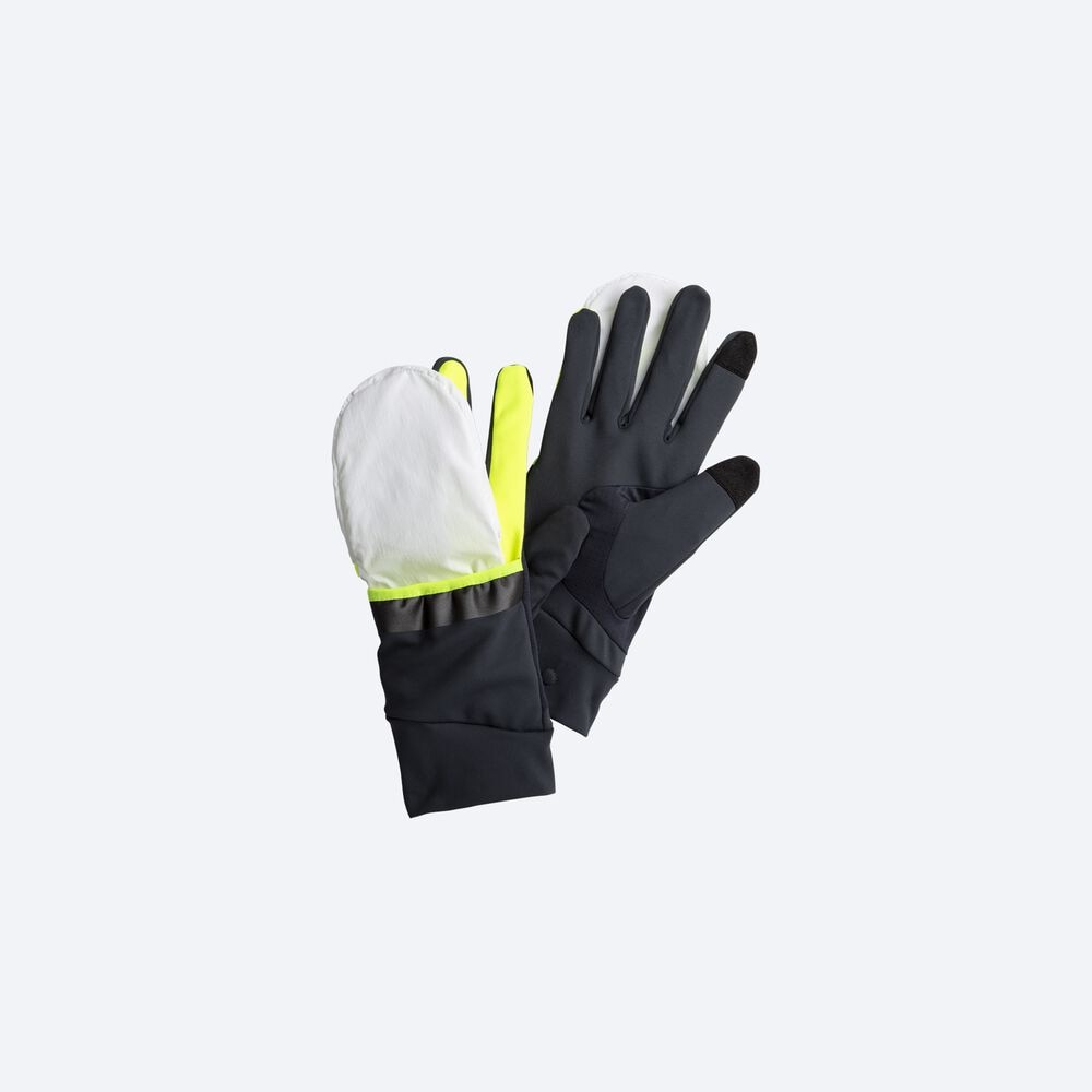 Guantes Brooks Draft Híbrido Mujer Gris/Blancas | AMD803725