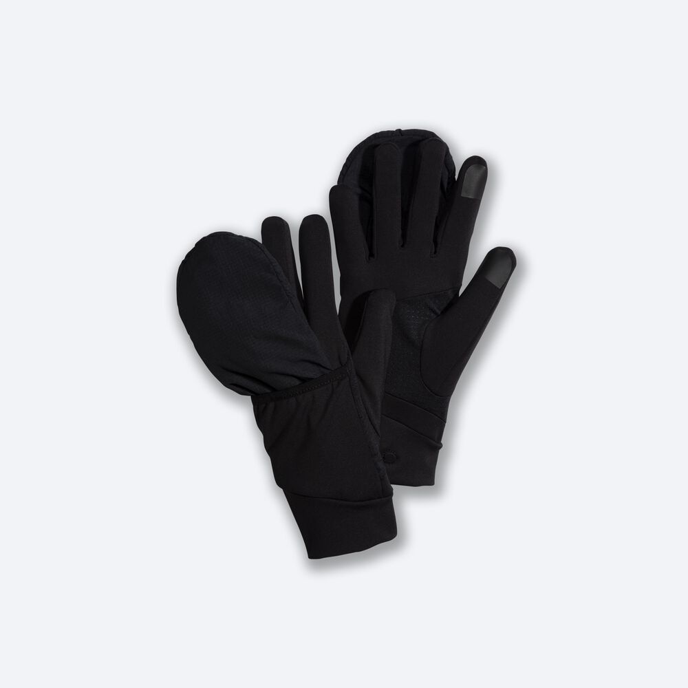 Guantes Brooks Draft Híbrido Mujer Negras | PZF294510