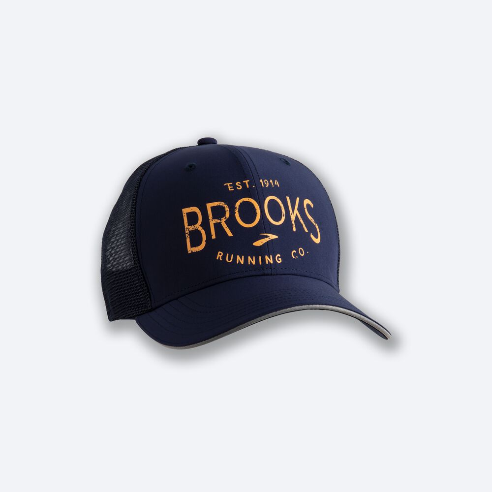 Sombreros Brooks Discovery Trucker Hombre Azul Marino | EPH049231