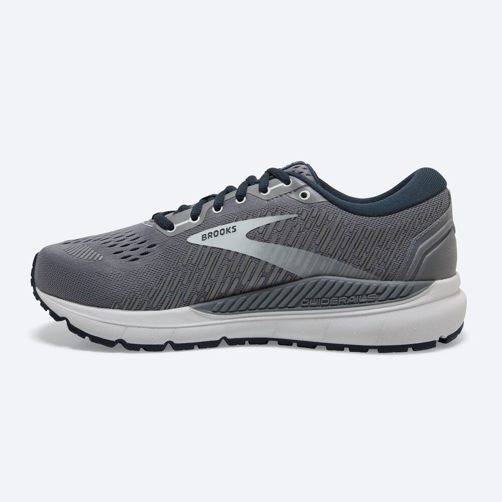 Zapatillas Running Brooks Addiction GTS 15 Mujer Gris/Azul Marino/Turquesa Claro | NAI395046