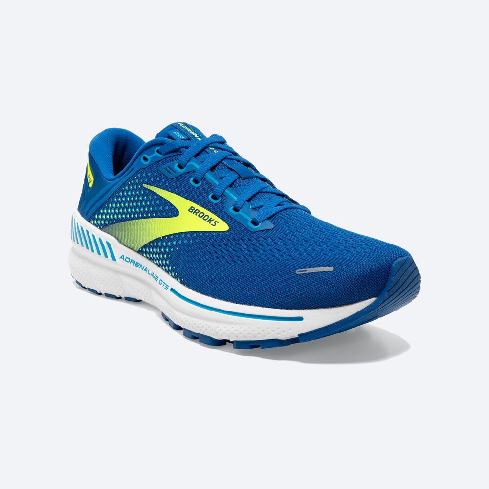 Zapatillas Running Brooks Adrenaline GTS 22 Hombre Azules/Blancas | ABY715384