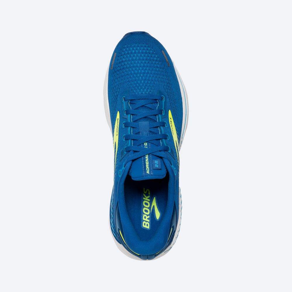 Zapatillas Running Brooks Adrenaline GTS 22 Hombre Azules/Blancas | ABY715384