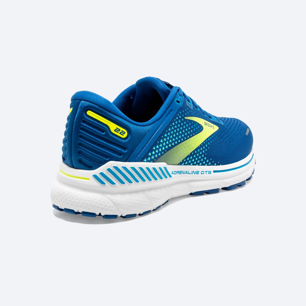 Zapatillas Running Brooks Adrenaline GTS 22 Hombre Azules/Blancas | ABY715384