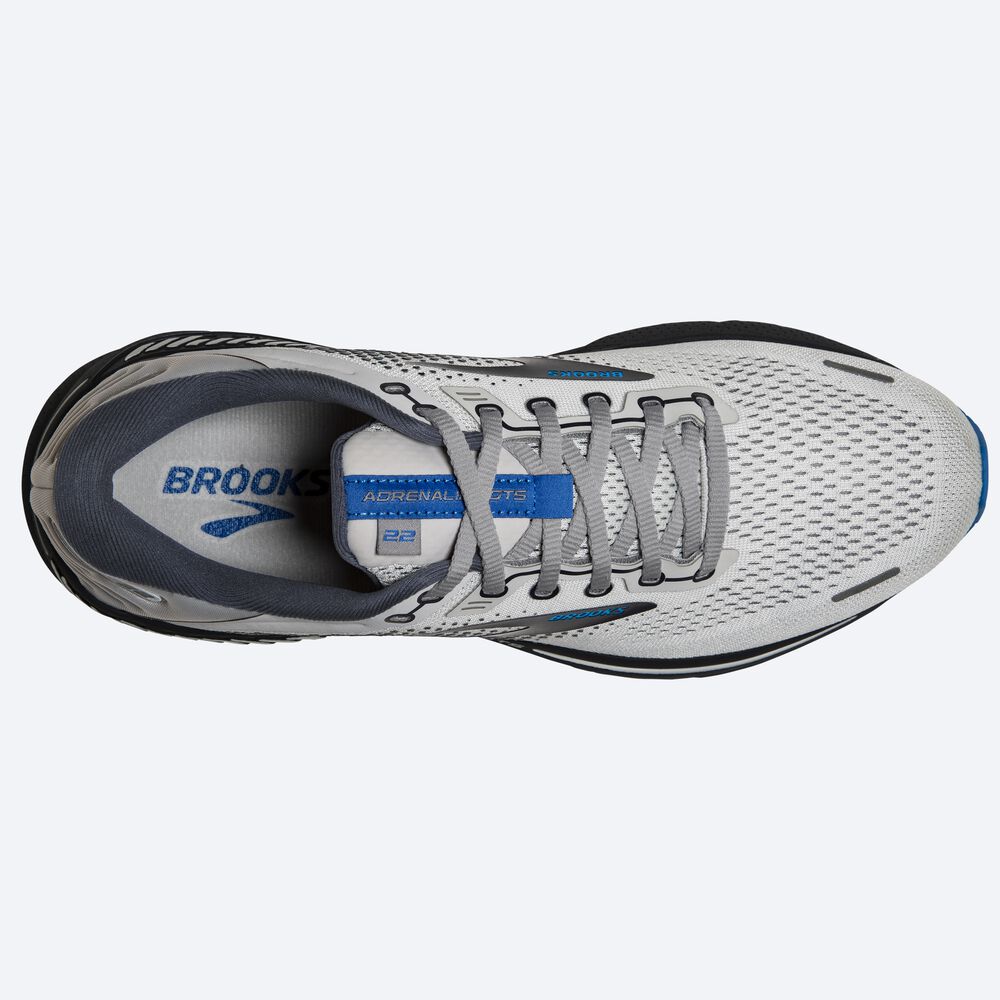 Zapatillas Running Brooks Adrenaline GTS 22 Hombre Gris/Azules | BEA509381