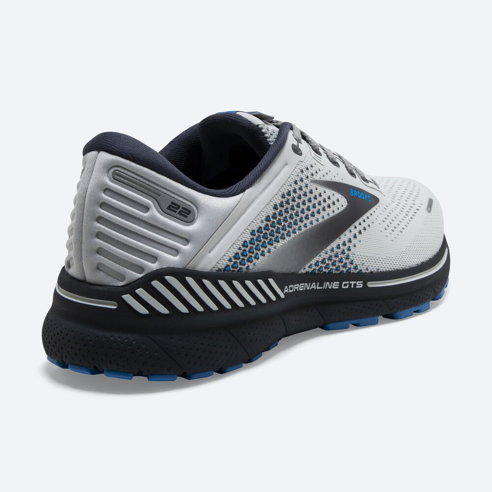 Zapatillas Running Brooks Adrenaline GTS 22 Hombre Gris/Azules | BEA509381