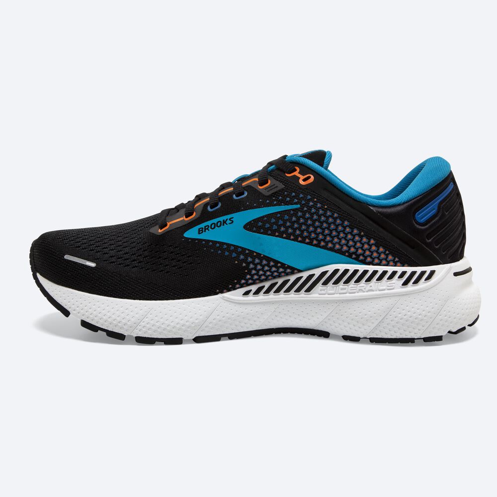 Zapatillas Running Brooks Adrenaline GTS 22 Hombre Negras/Azules/Naranjas | GLR913025