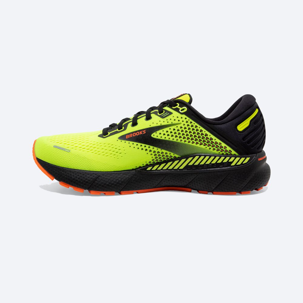 Zapatillas Running Brooks Adrenaline GTS 22 Hombre Amarillo/Negras | JLS926538