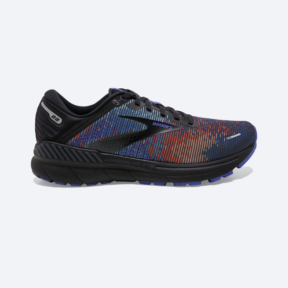 Zapatillas Running Brooks Adrenaline GTS 22 Hombre Azul Real/Negras/Gris | MYW015234