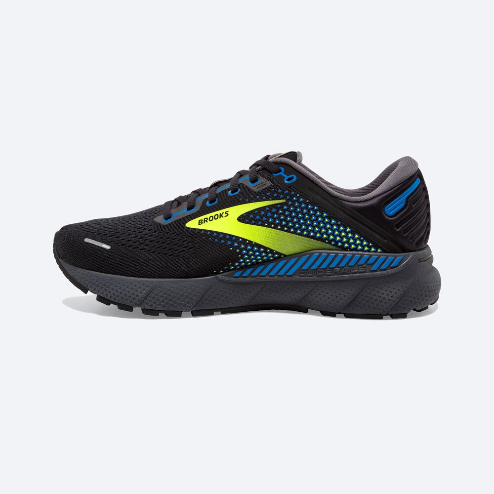 Zapatillas Running Brooks Adrenaline GTS 22 Hombre Negras/Azules | NFS602714