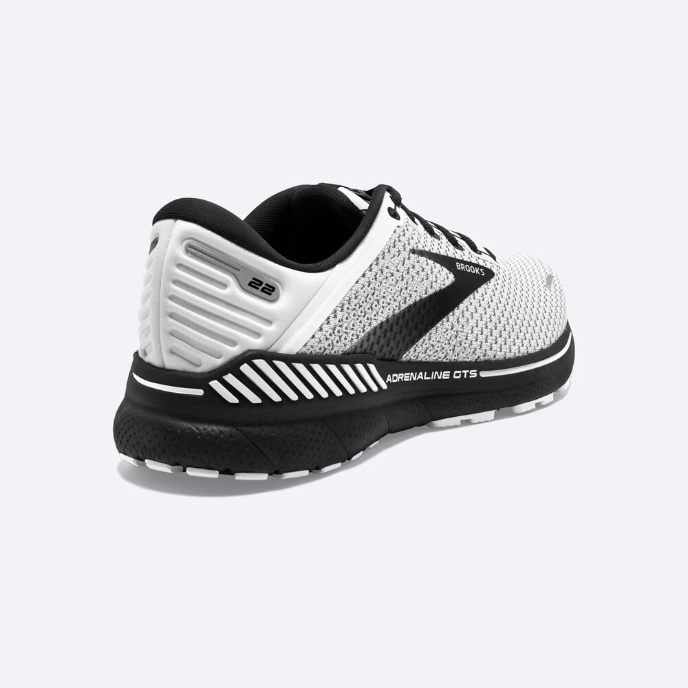 Zapatillas Running Brooks Adrenaline GTS 22 Hombre Blancas/Gris/Negras | UVH863792