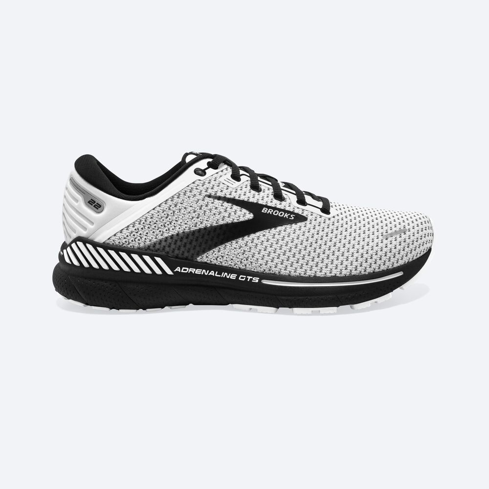 Zapatillas Running Brooks Adrenaline GTS 22 Hombre Blancas/Gris/Negras | UVH863792