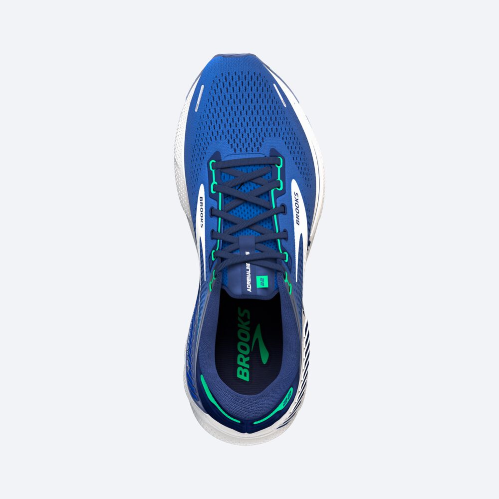 Zapatillas Running Brooks Adrenaline GTS 22 Hombre Azules/Verde | UXZ235187