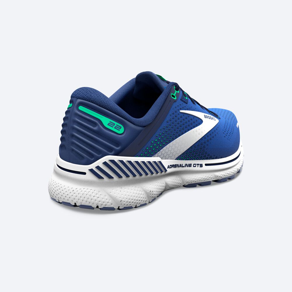 Zapatillas Running Brooks Adrenaline GTS 22 Hombre Azules/Verde | UXZ235187