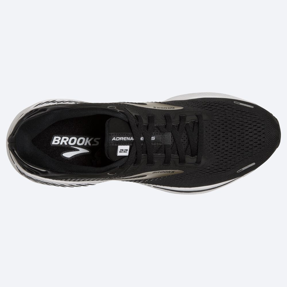 Zapatillas Running Brooks Adrenaline GTS 22 Hombre Negras/Plateadas/Gris Oscuro | ZJQ089362