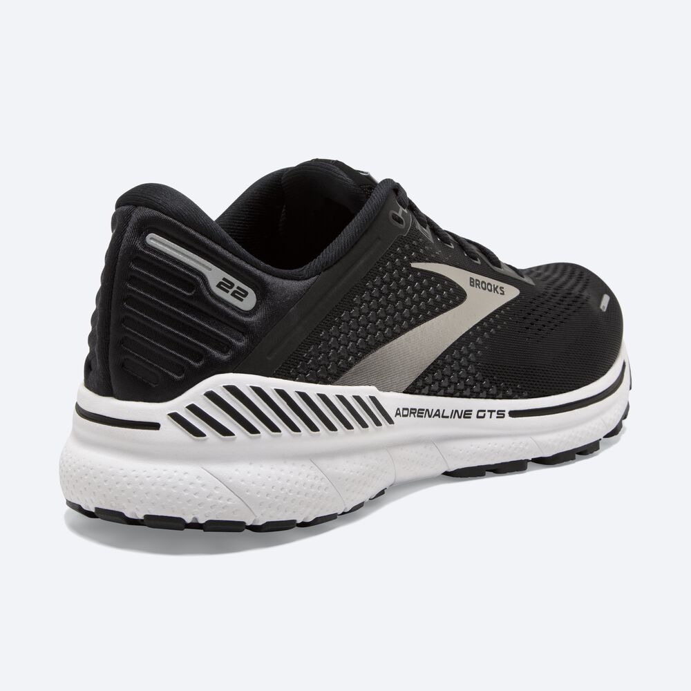 Zapatillas Running Brooks Adrenaline GTS 22 Hombre Negras/Plateadas/Gris Oscuro | ZJQ089362