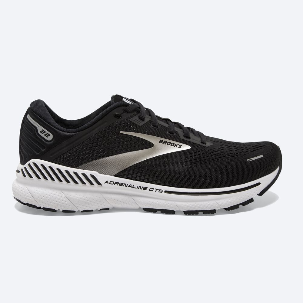 Zapatillas Running Brooks Adrenaline GTS 22 Hombre Negras/Plateadas/Gris Oscuro | ZJQ089362