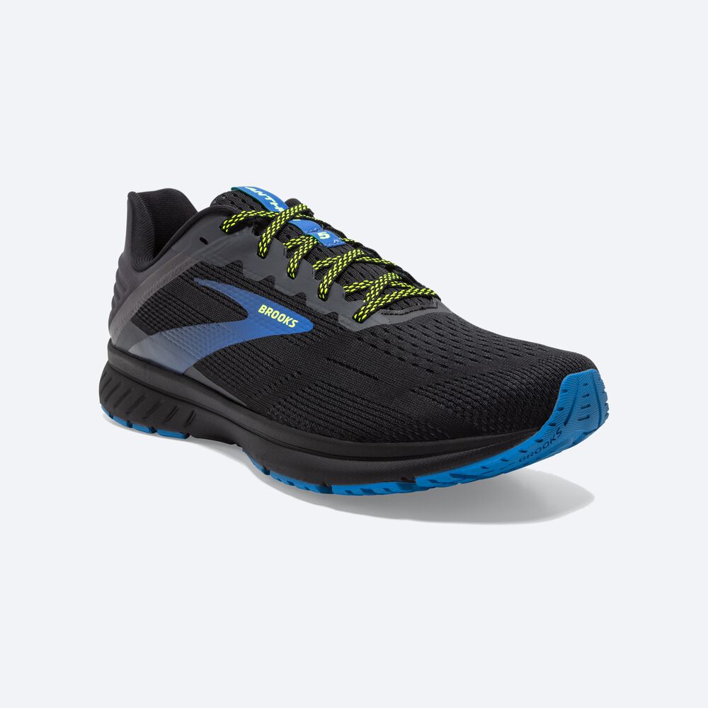 Zapatillas Running Brooks Anthem 5 Hombre Negras/Azules | LVY174360