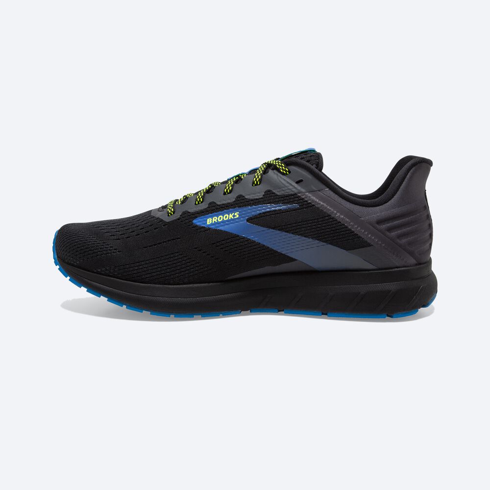 Zapatillas Running Brooks Anthem 5 Hombre Negras/Azules | LVY174360