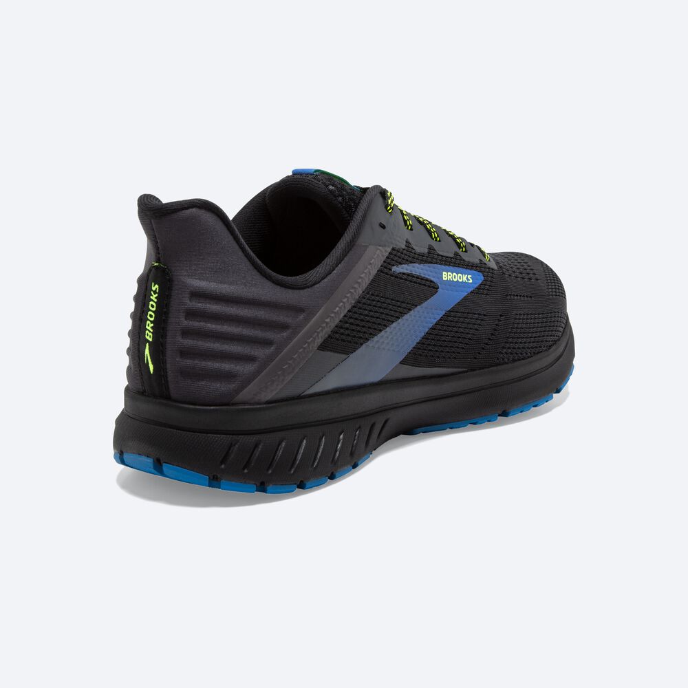 Zapatillas Running Brooks Anthem 5 Hombre Negras/Azules | LVY174360