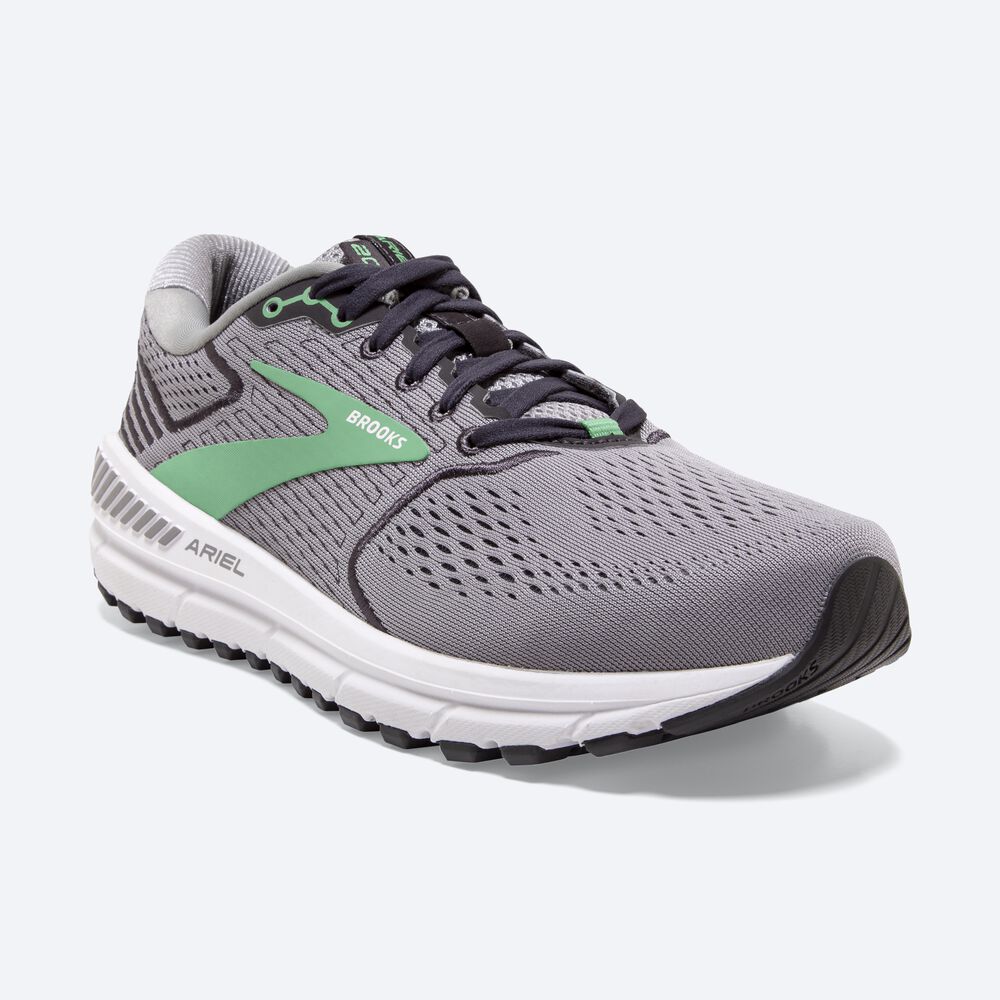 Zapatillas Running Brooks Ariel '20 Mujer Gris/Negras/Verde | AKY689417