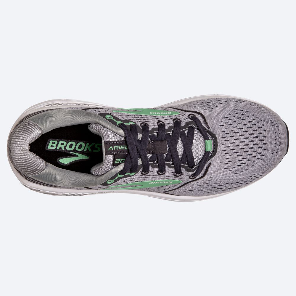 Zapatillas Running Brooks Ariel '20 Mujer Gris/Negras/Verde | AKY689417