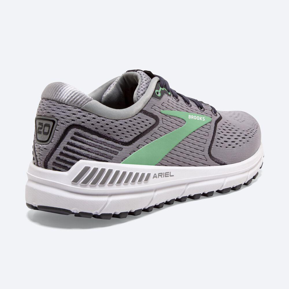 Zapatillas Running Brooks Ariel '20 Mujer Gris/Negras/Verde | AKY689417