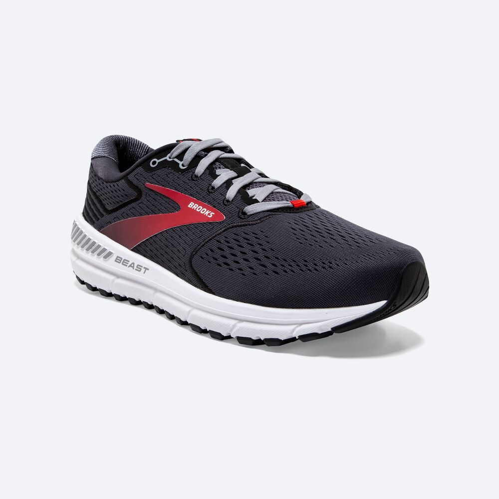 Zapatillas Running Brooks Beast '20 Hombre Negras/Rojas | ZMA142057