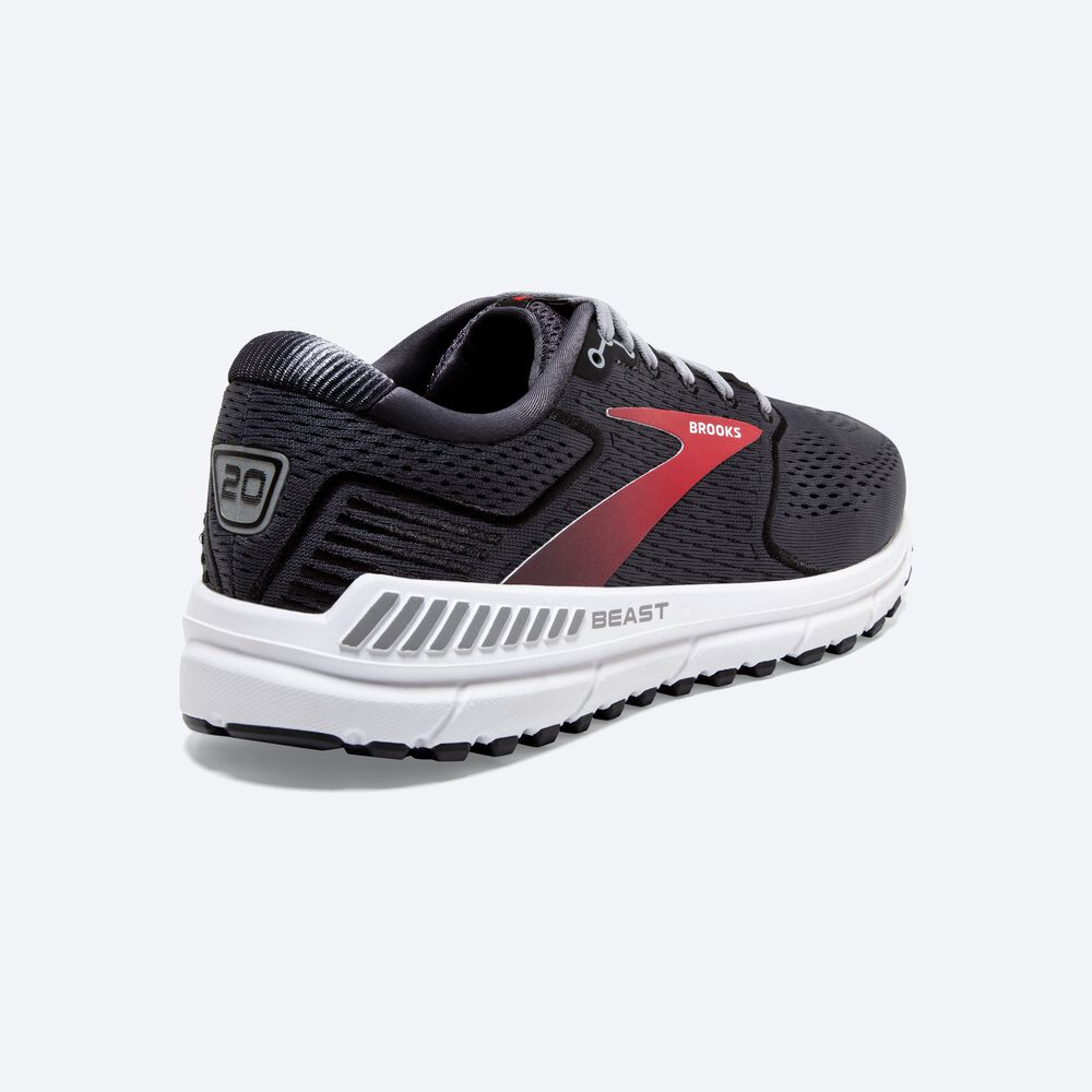 Zapatillas Running Brooks Beast '20 Hombre Negras/Rojas | ZMA142057