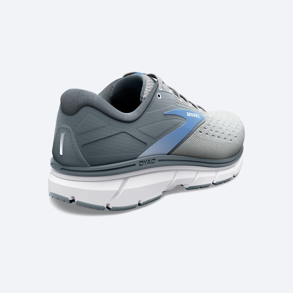 Zapatillas Running Brooks Dyad 11 Mujer Gris/Blancas/Azules | MGX634190