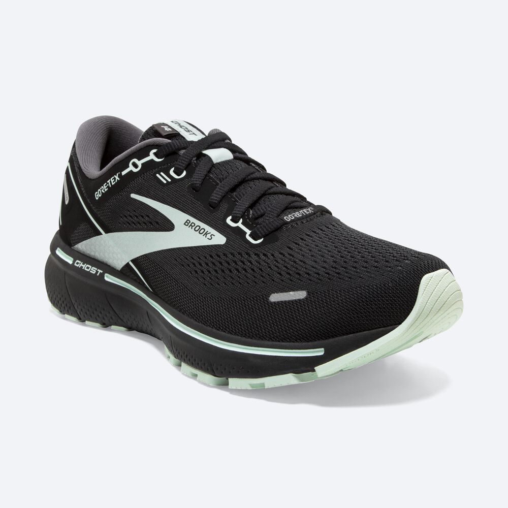 Zapatillas Running Brooks Ghost 14 GTX Mujer Negras/Turquesa Claro | BZE431829