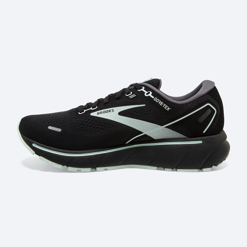 Zapatillas Running Brooks Ghost 14 GTX Mujer Negras/Turquesa Claro | BZE431829